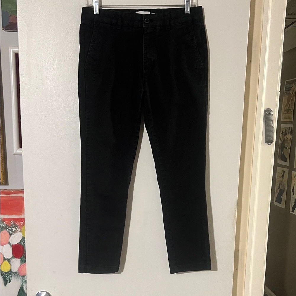 Top man black chinos. Front slash pockets